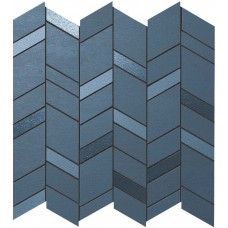 MEK Blue Mosaico Chevron Wall