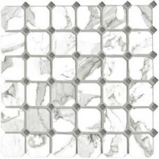 Мозаика керамическая G20404 CALACATTA VI.OTTAGONA (5х5) 30х30 см
