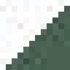 Вставка керамическая TR1/2D18-1Ch Dark Green Half Dot Triangles 2,5х2,5 см