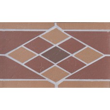 Подступенник мозаичный из клинкера (на сетке) Rhomb/Ромб Ecoclinker 25х15