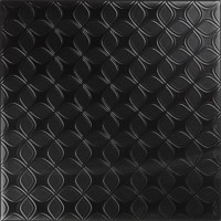 20*20 Decor Black&White Negro (Mикс из черных декоров) 9 mm декоративная керамическая плитка