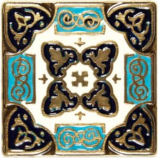 Вставка из бронзы с эмалью Kavarti Persia 1655 5x5